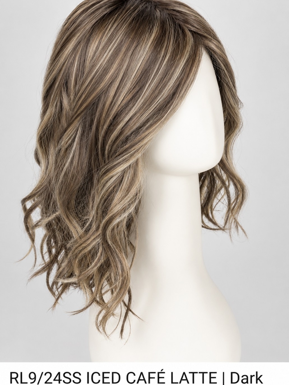 Iced Café Latte Wavy Women's Wig - Multi-Tone Brown